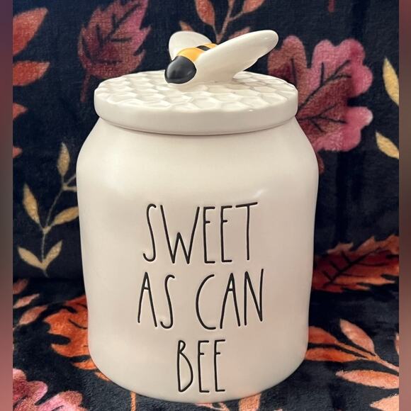 Rae Dunn Other - Rae Dunn Honey Jar Sweet As Can Bee Canister Farmhouse Kitchen Decor Topper New